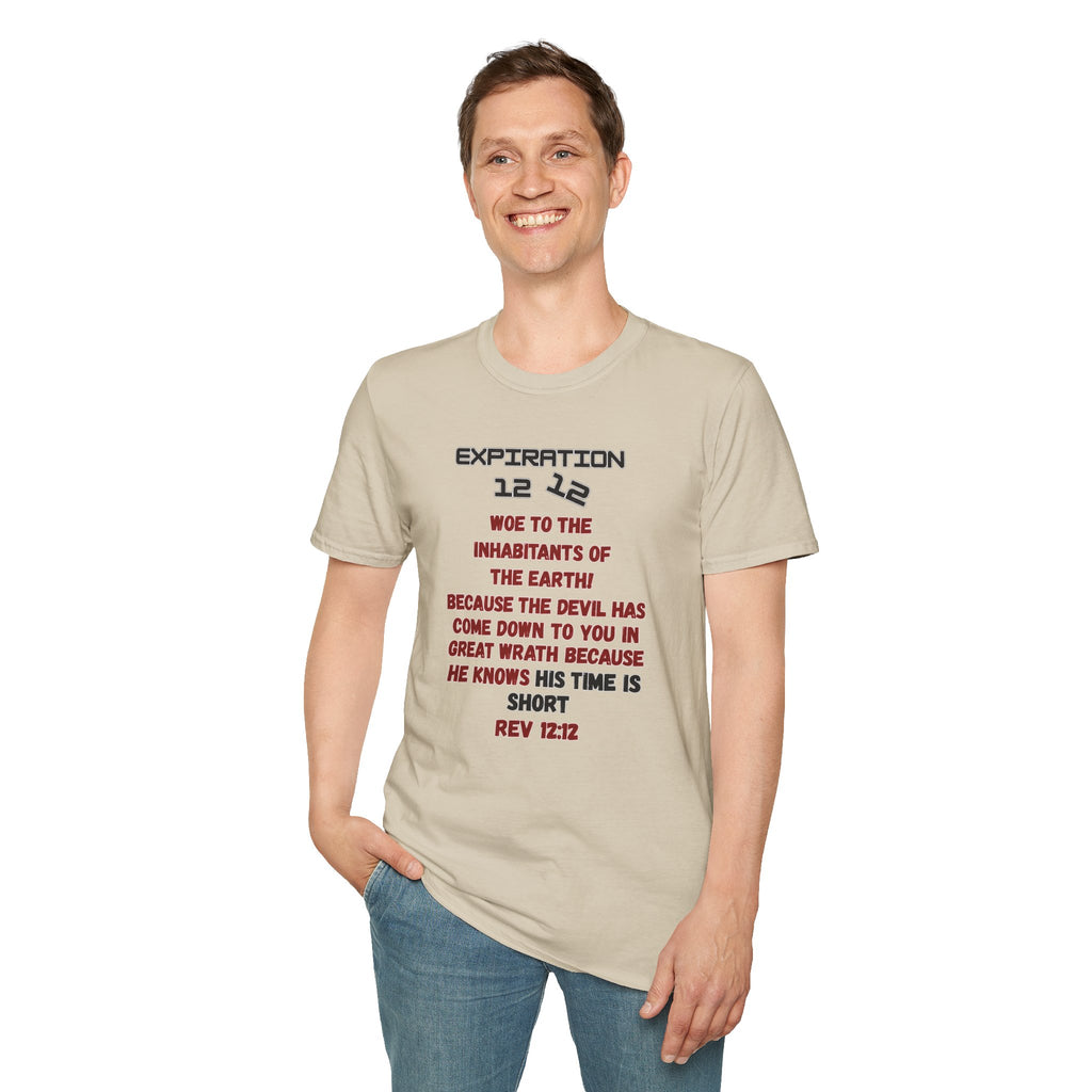 Christian Bible Verse T-Shirt — “Blessed is He Who Waits” Daniel 12:12 / Revelation 12:12