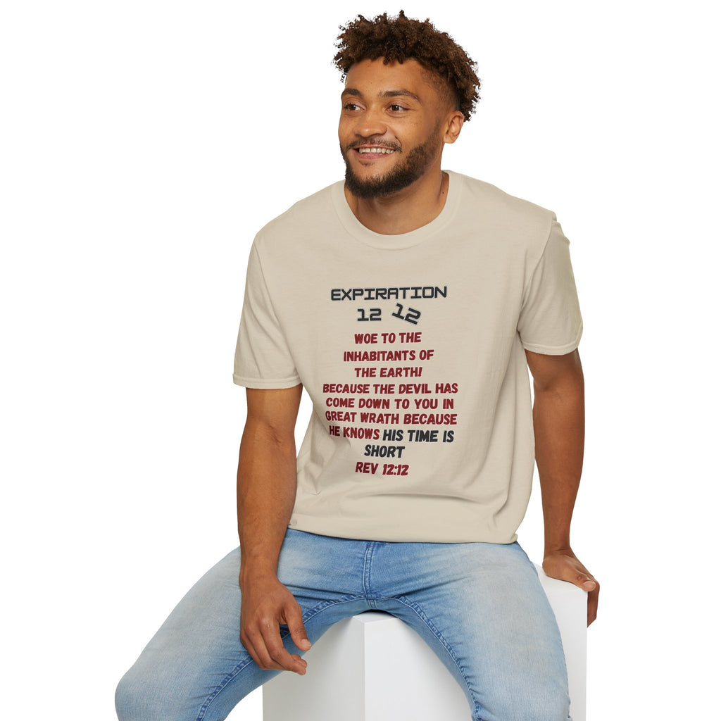 Christian Bible Verse T-Shirt — “Blessed is He Who Waits” Daniel 12:12 / Revelation 12:12