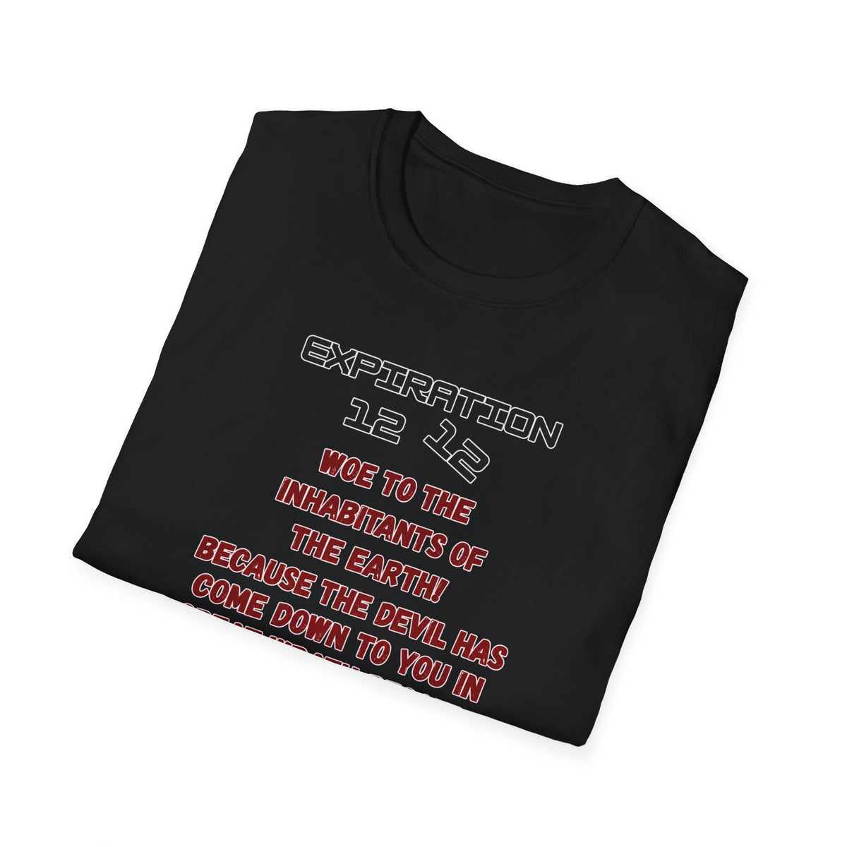 Christian Bible Verse T-Shirt — “Blessed is He Who Waits” Daniel 12:12 / Revelation 12:12