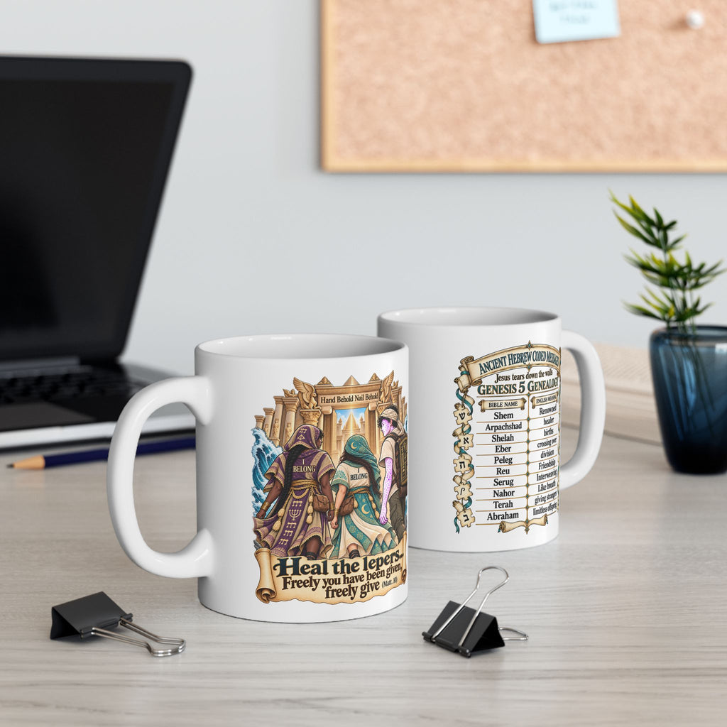 Temple Jerusalem; Jesus Heals Division Crest Mug | Ceramic Coffee Cup