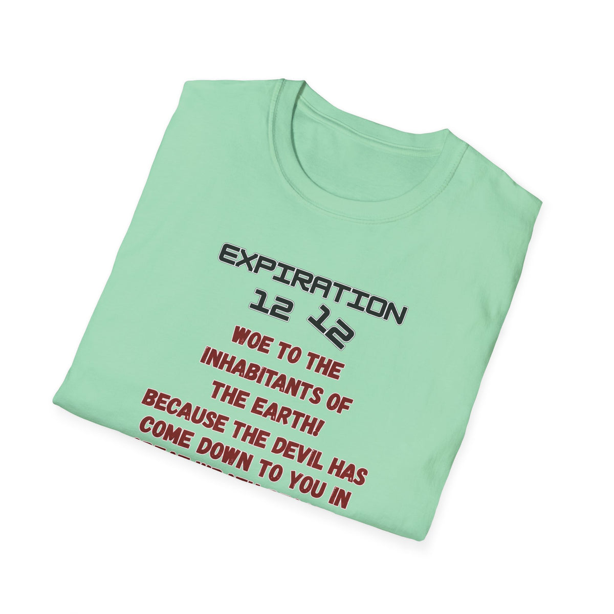 Christian Bible Verse T-Shirt — “Blessed is He Who Waits” Daniel 12:12 / Revelation 12:12