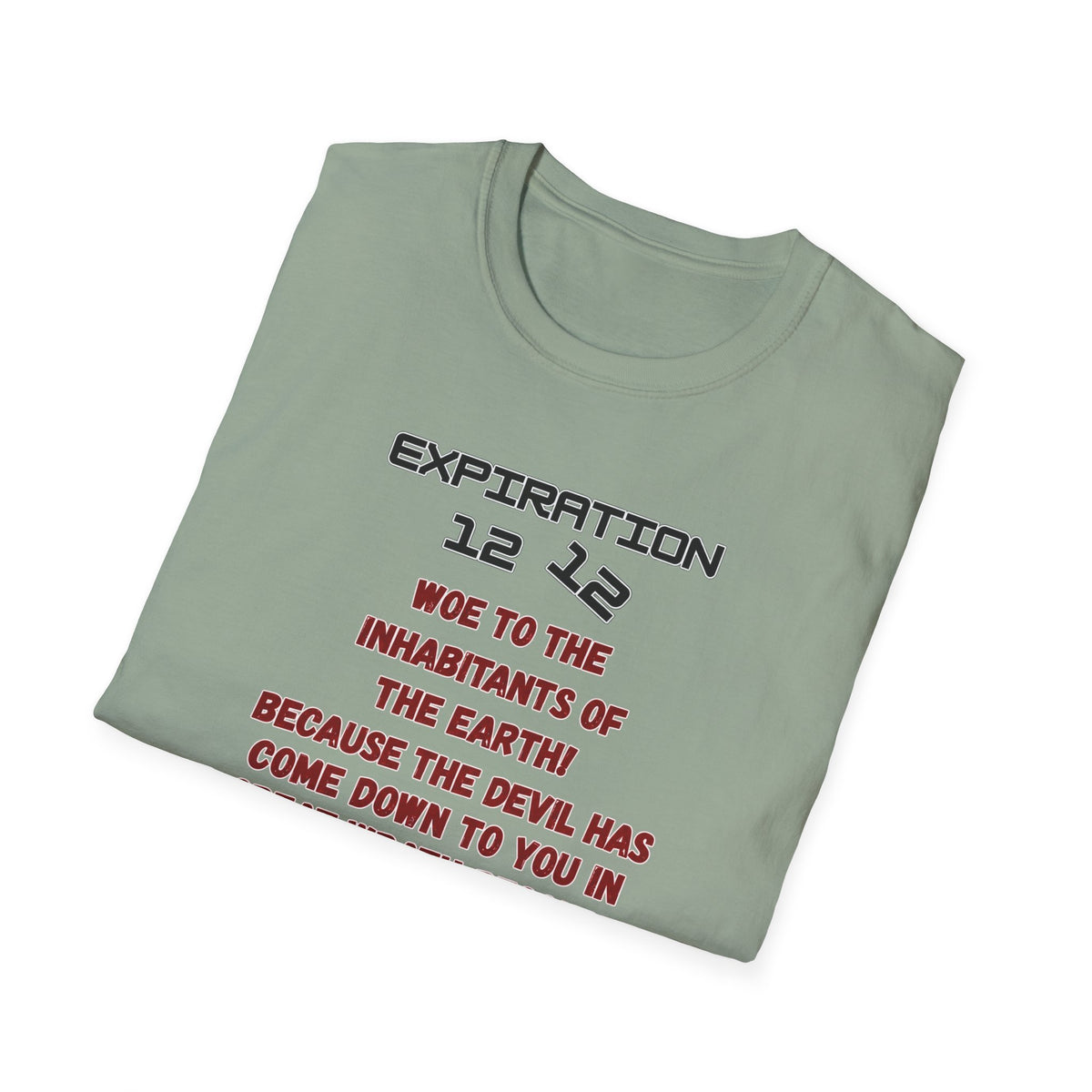 Christian Bible Verse T-Shirt — “Blessed is He Who Waits” Daniel 12:12 / Revelation 12:12