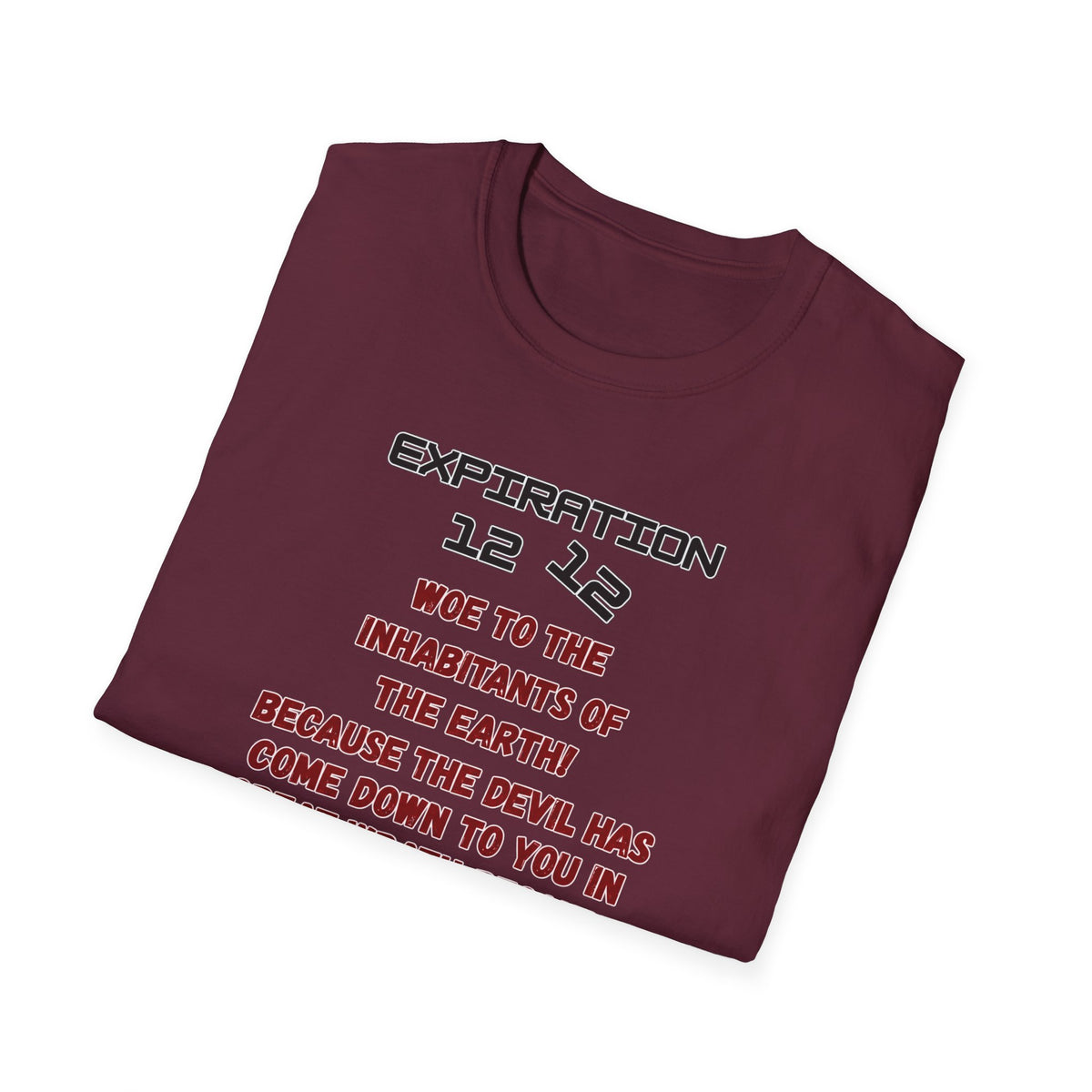 Christian Bible Verse T-Shirt — “Blessed is He Who Waits” Daniel 12:12 / Revelation 12:12