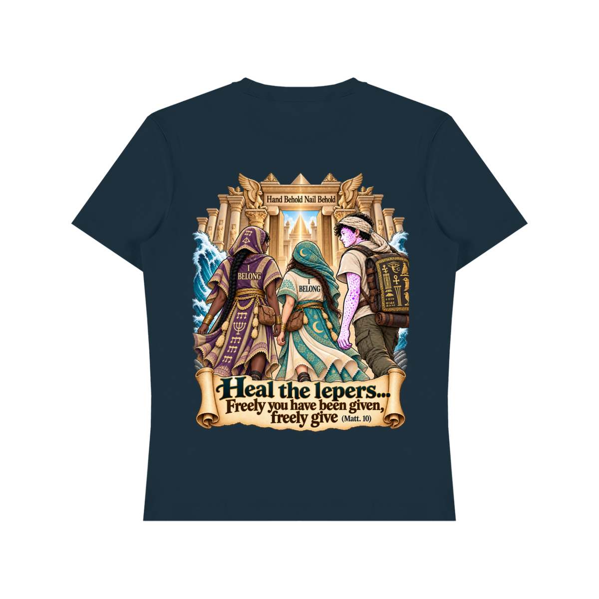 G-d's Temple; Bible Depiction; Unisex Heavyweight Cotton T-Shirt