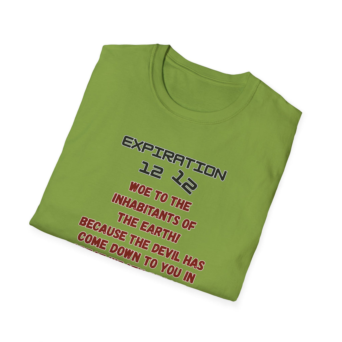 Christian Bible Verse T-Shirt — “Blessed is He Who Waits” Daniel 12:12 / Revelation 12:12