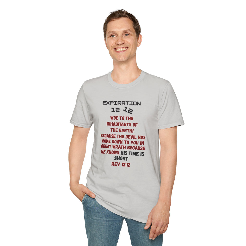 Christian Bible Verse T-Shirt — “Blessed is He Who Waits” Daniel 12:12 / Revelation 12:12