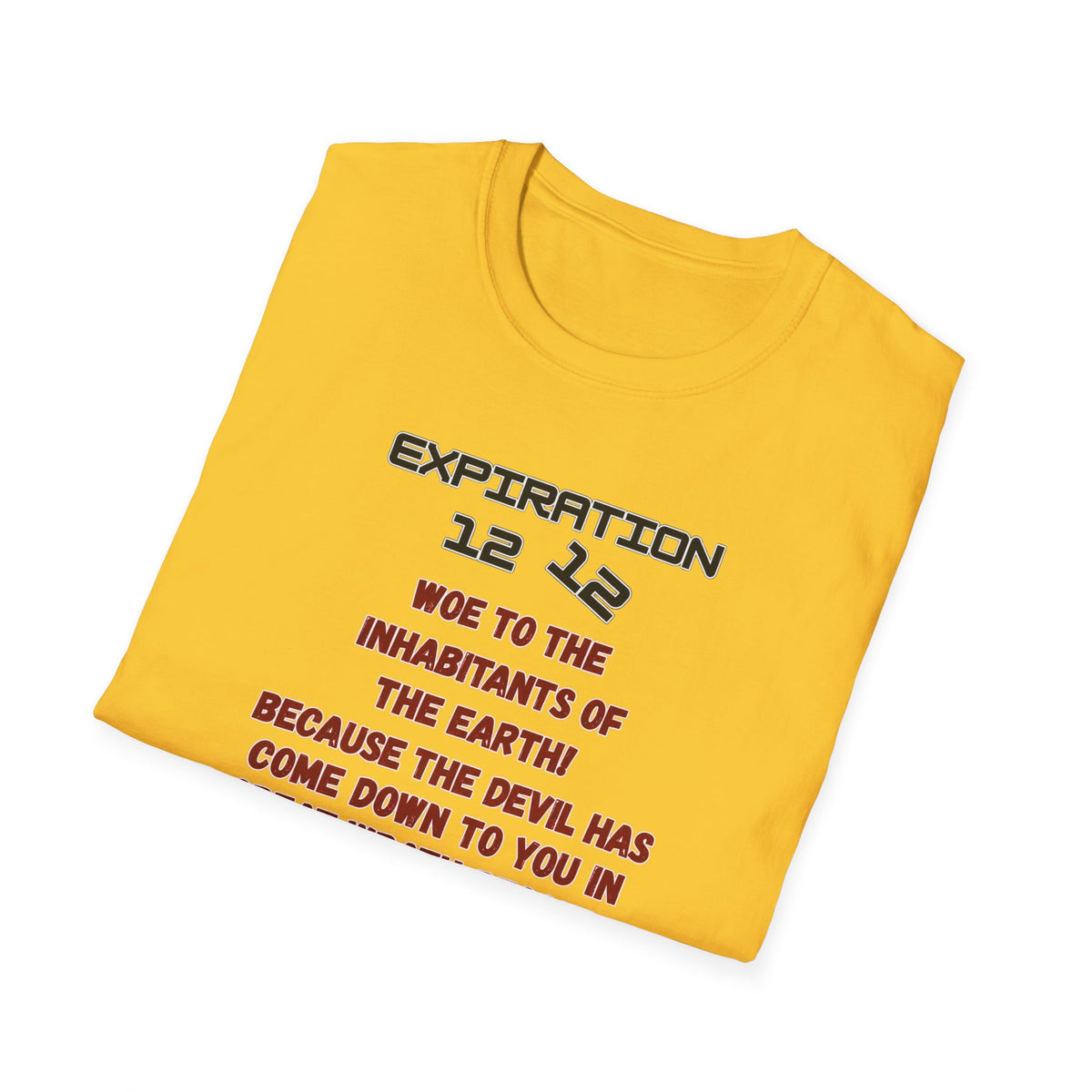 Christian Bible Verse T-Shirt — “Blessed is He Who Waits” Daniel 12:12 / Revelation 12:12