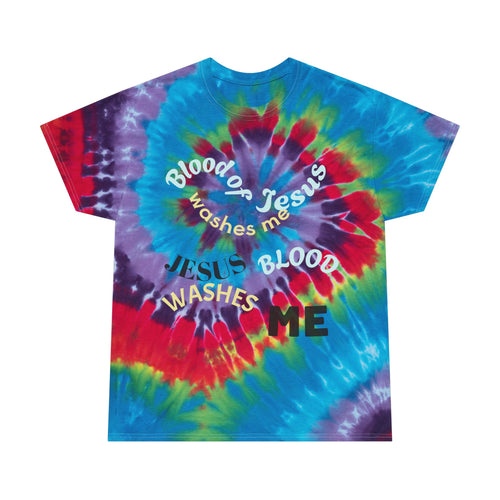 Blood of Jesus Spiral Tie Dye Tee | Christian Faith Shirt