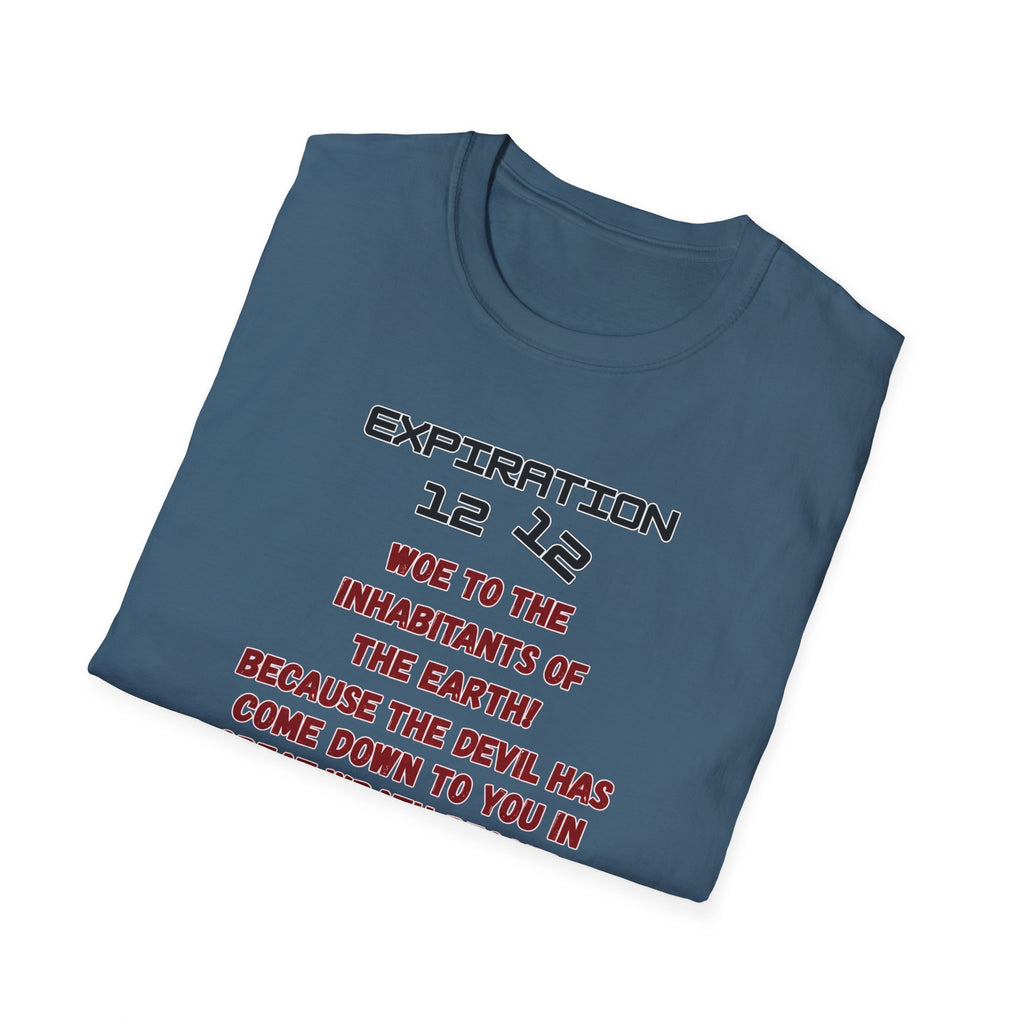 Christian Bible Verse T-Shirt — “Blessed is He Who Waits” Daniel 12:12 / Revelation 12:12