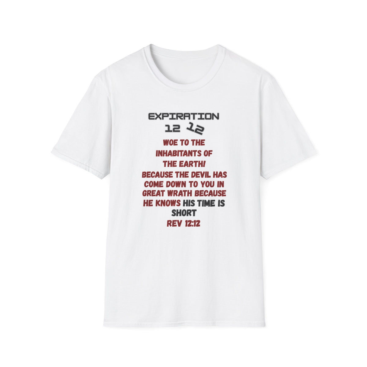 Christian Bible Verse T-Shirt — “Blessed is He Who Waits” Daniel 12:12 / Revelation 12:12