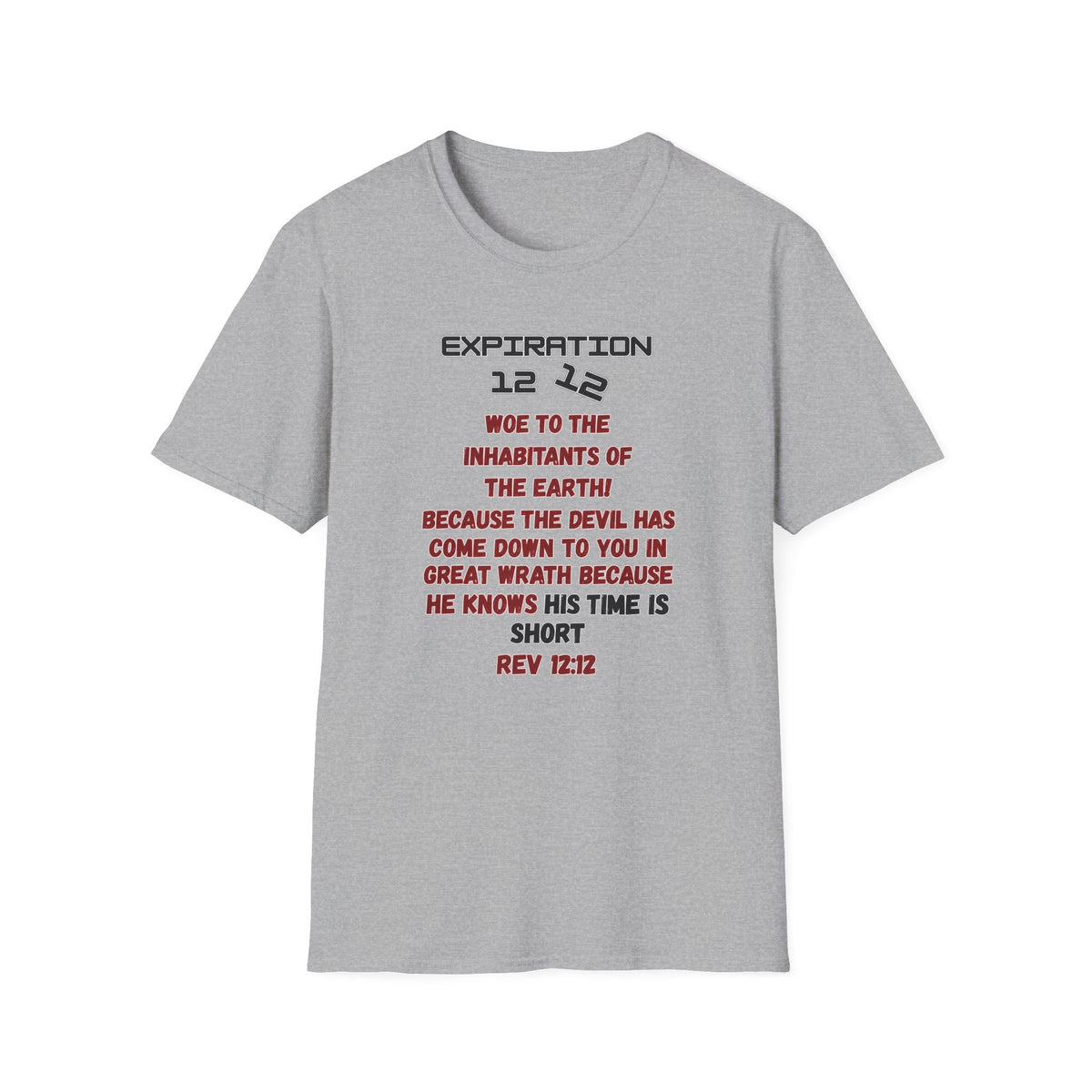 Christian Bible Verse T-Shirt — “Blessed is He Who Waits” Daniel 12:12 / Revelation 12:12