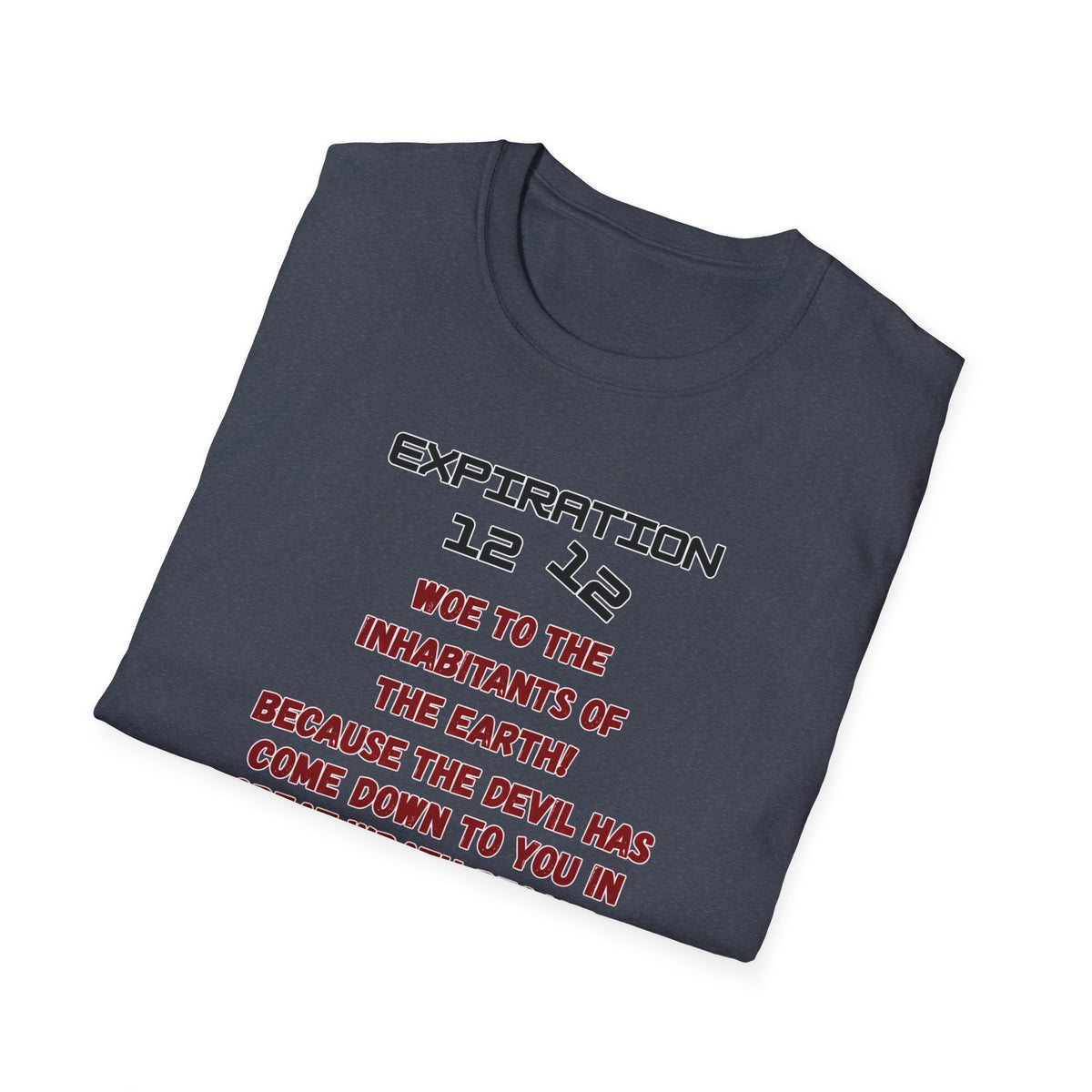 Christian Bible Verse T-Shirt — “Blessed is He Who Waits” Daniel 12:12 / Revelation 12:12