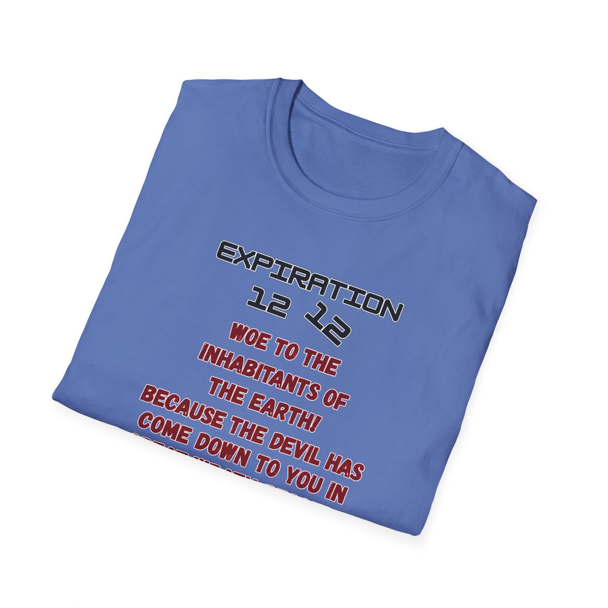 Christian Bible Verse T-Shirt — “Blessed is He Who Waits” Daniel 12:12 / Revelation 12:12