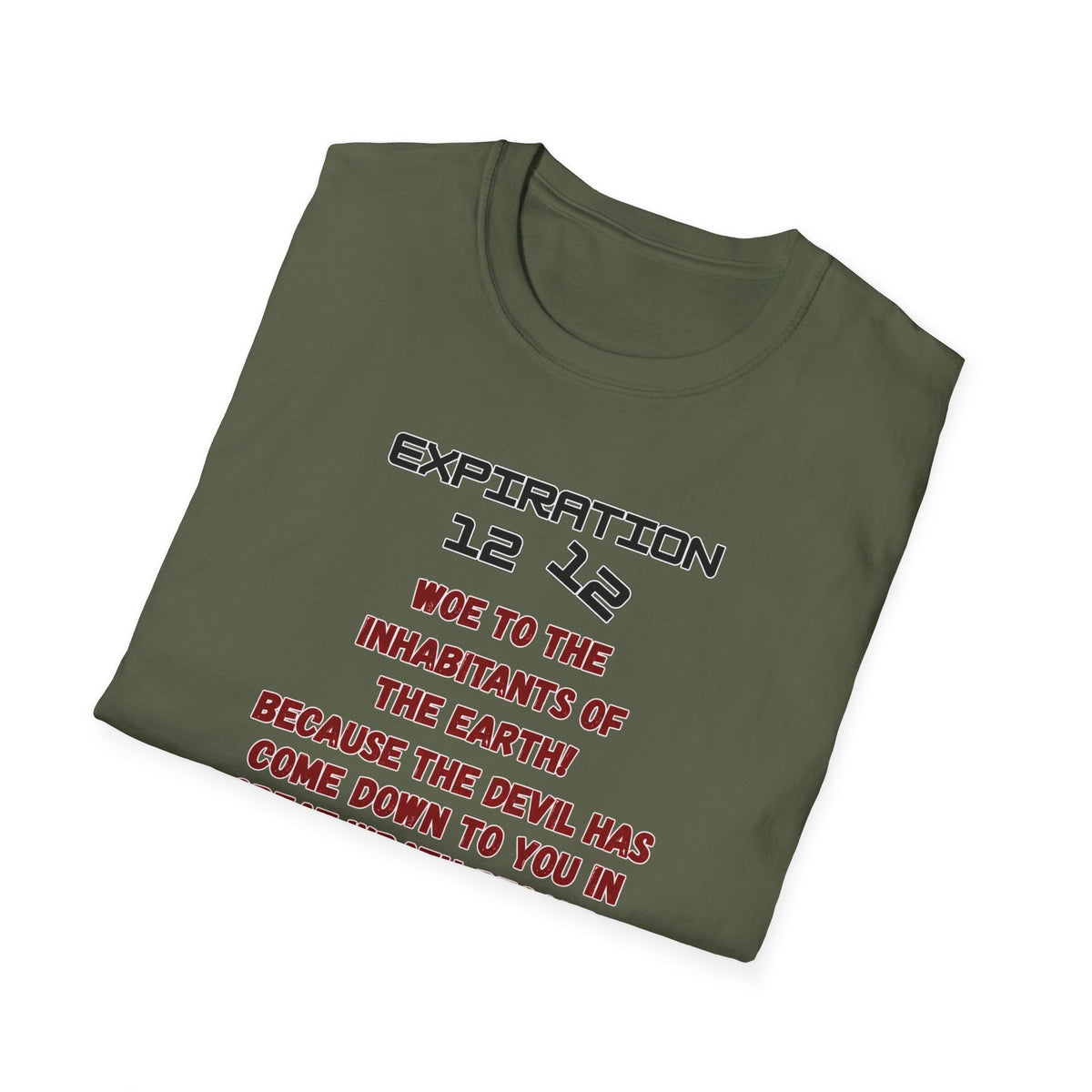 Christian Bible Verse T-Shirt — “Blessed is He Who Waits” Daniel 12:12 / Revelation 12:12