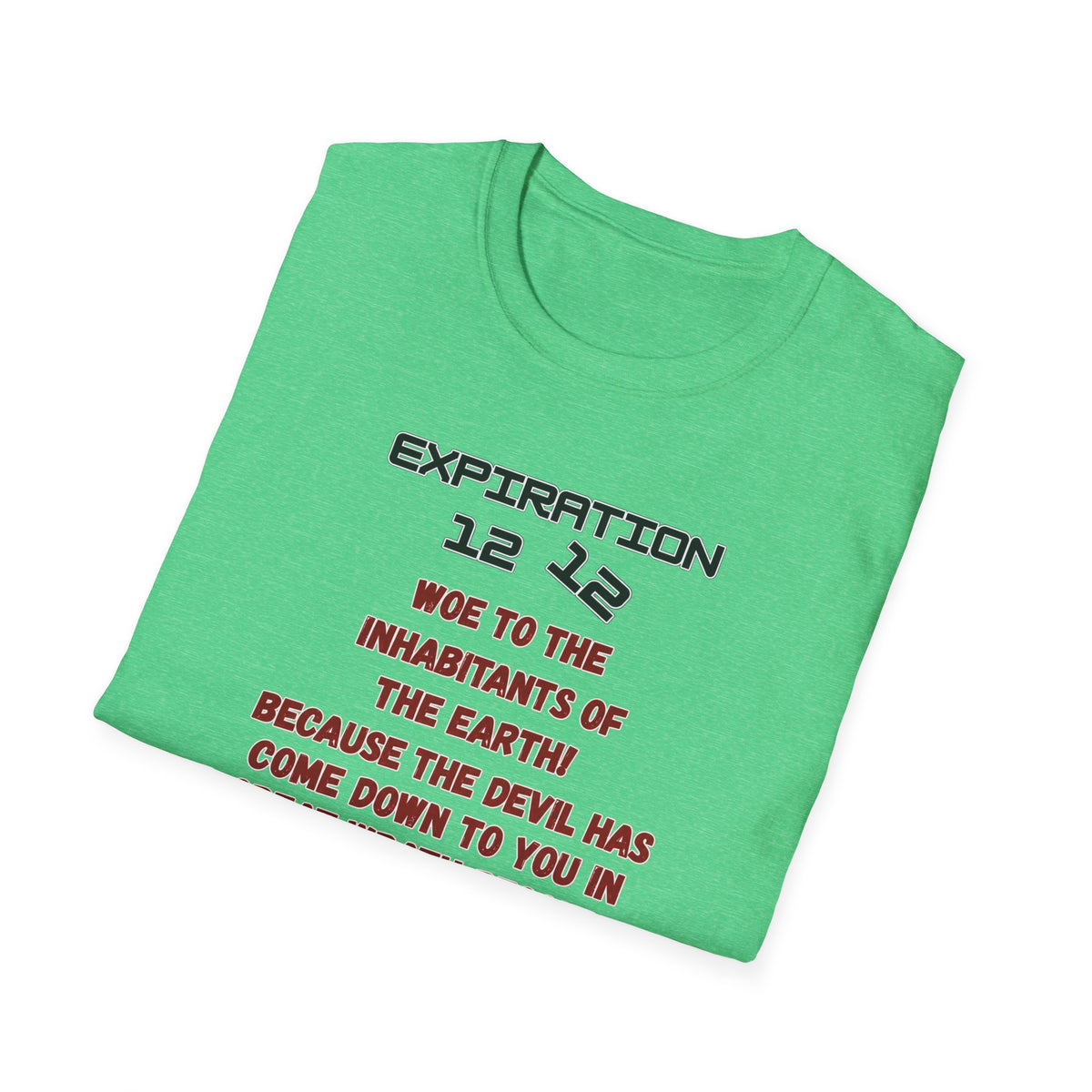 Christian Bible Verse T-Shirt — “Blessed is He Who Waits” Daniel 12:12 / Revelation 12:12
