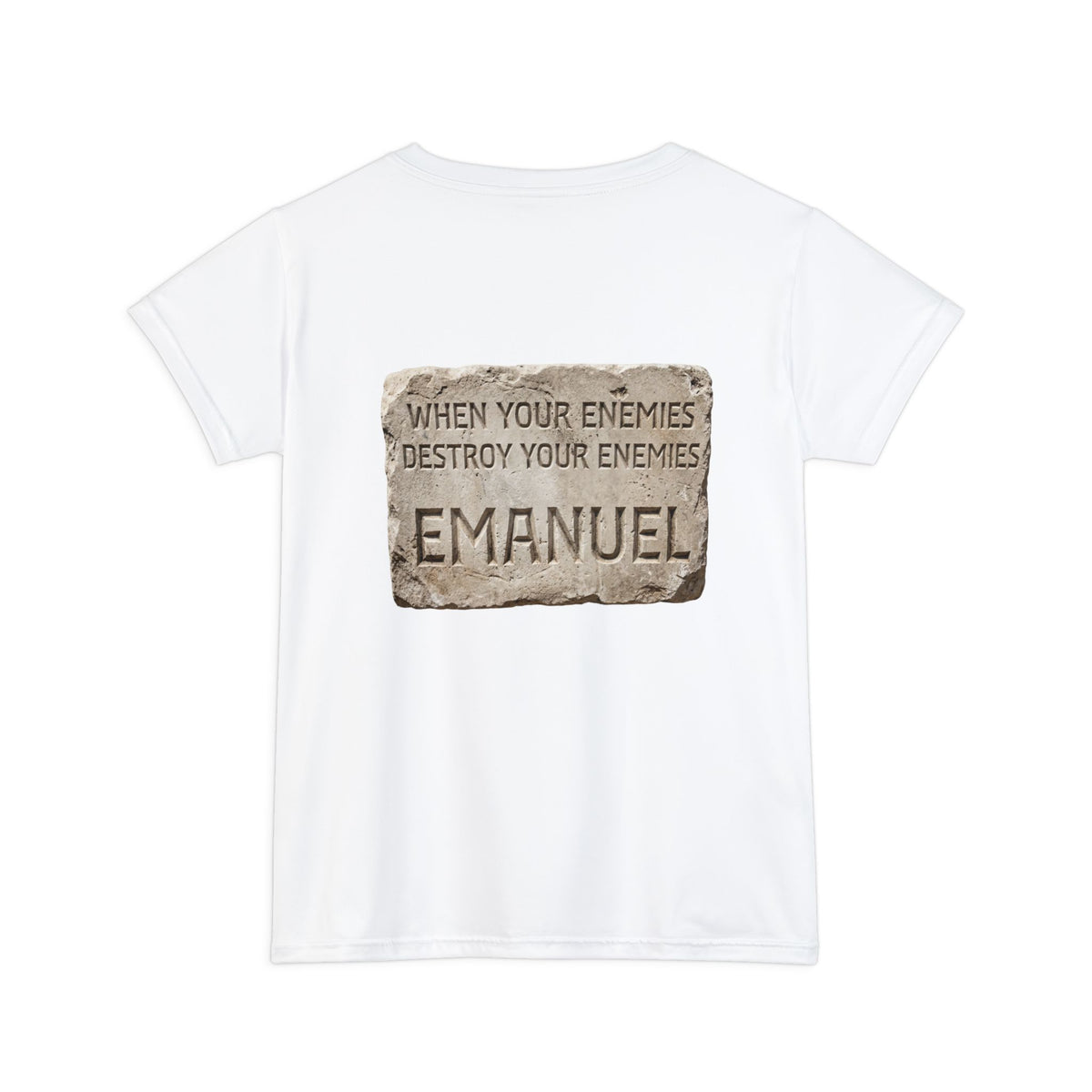 Isaiah 8 Prophecy. Maher-Shalal-Hash-Baz Graphic Tee — "Swift to the Plunder" Emmanuel Women’s Shirt
