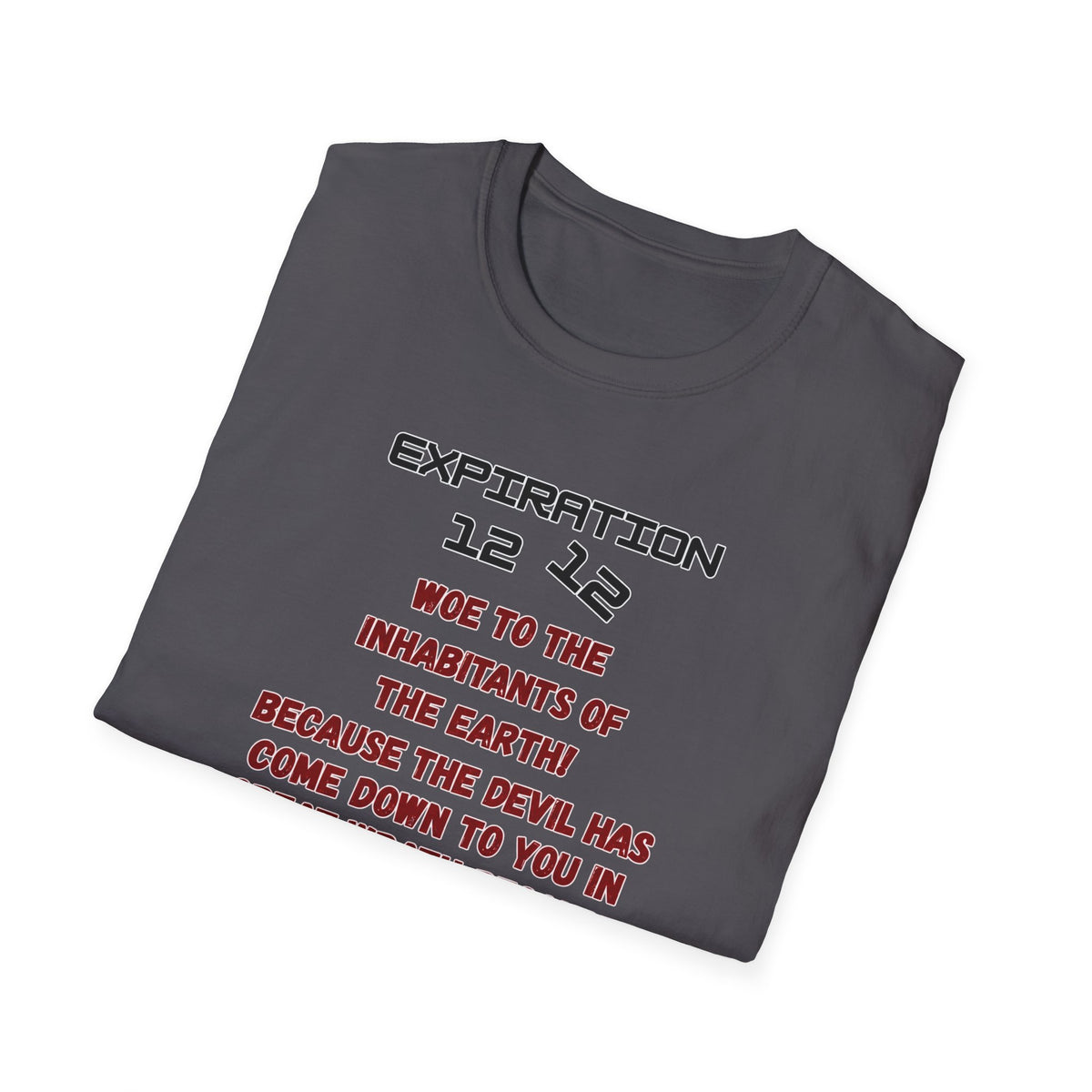 Christian Bible Verse T-Shirt — “Blessed is He Who Waits” Daniel 12:12 / Revelation 12:12