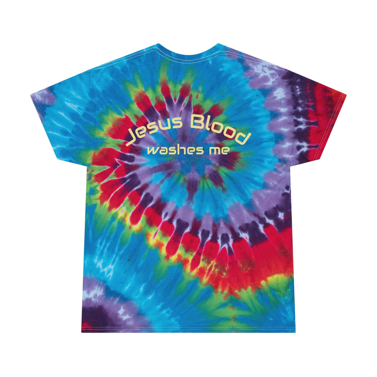 Blood of Jesus Spiral Tie Dye Tee | Christian Faith Shirt