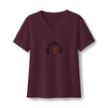 Do Not Fear — Women's V-Neck Tee with 'God Is With You' Cross Design