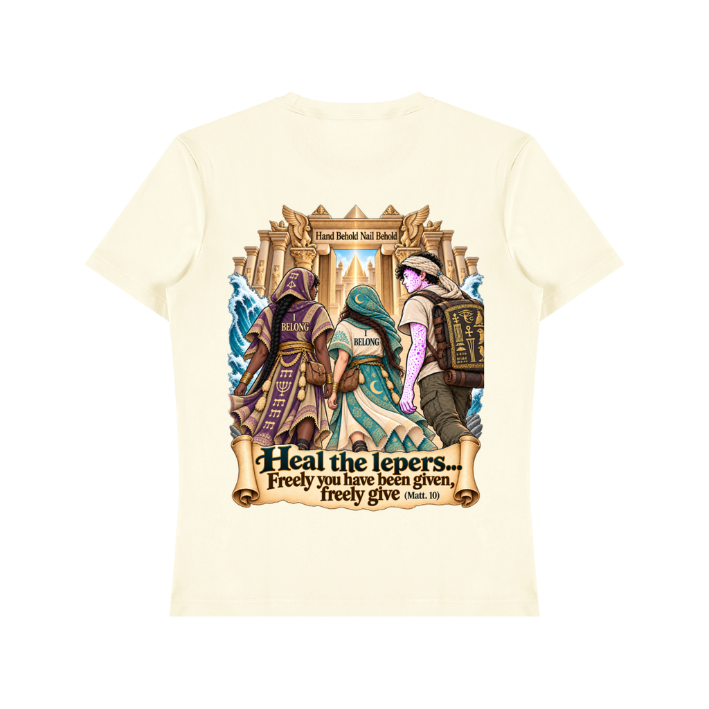 G-d's Temple; Bible Depiction; Unisex Heavyweight Cotton T-Shirt