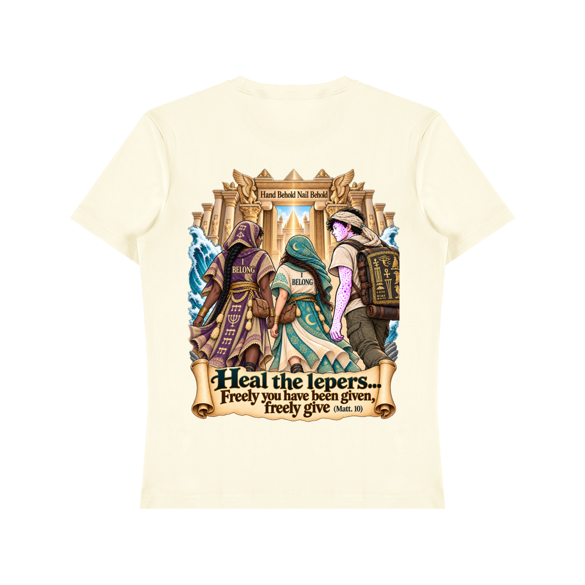 G-d's Temple; Bible Depiction; Unisex Heavyweight Cotton T-Shirt