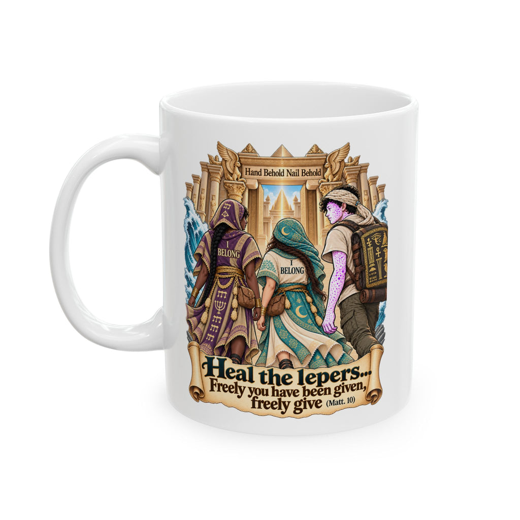 Temple Jerusalem; Jesus Heals Division Crest Mug | Ceramic Coffee Cup