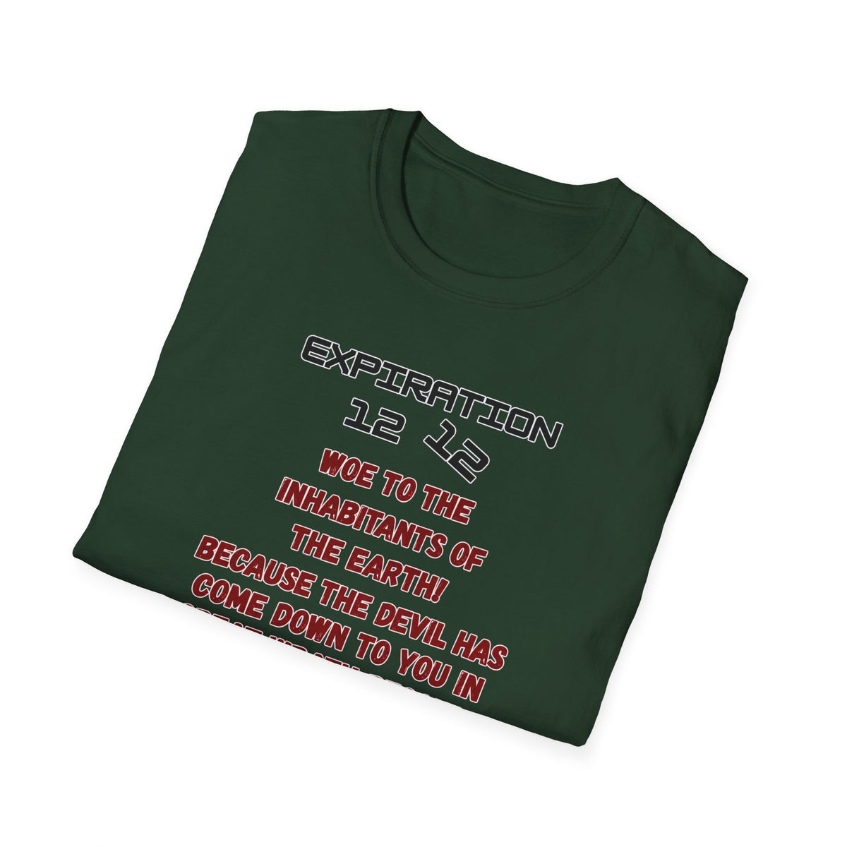 Christian Bible Verse T-Shirt — “Blessed is He Who Waits” Daniel 12:12 / Revelation 12:12