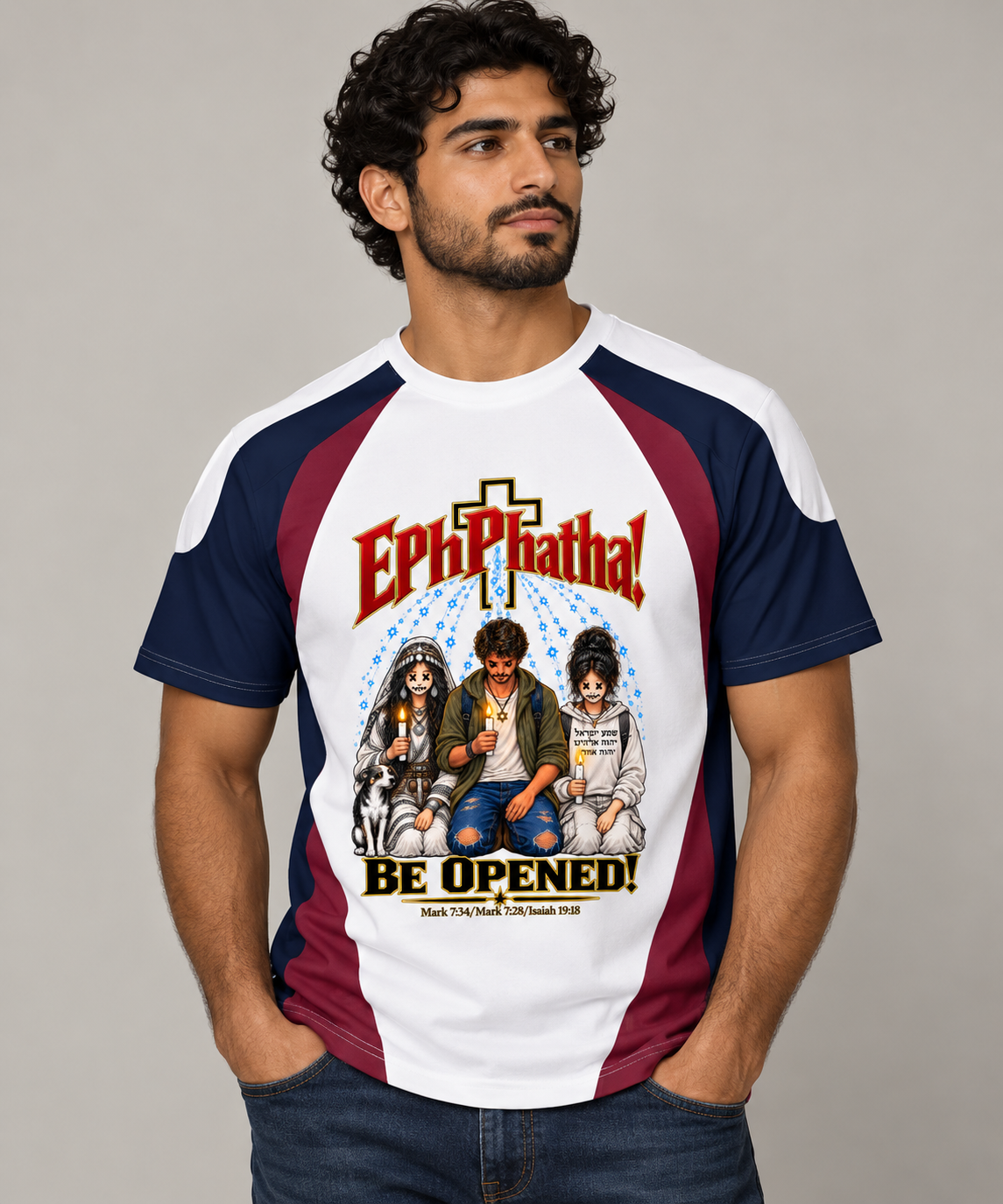Gentile Jew Aramaic Prophecy Unisex Raglan Color Block T-Shirt
